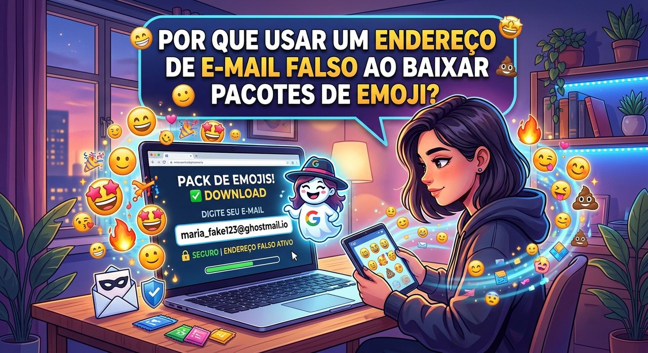 Por Que Usar Um Endereço De E-mail Falso Ao Baixar Pacotes De Emoji