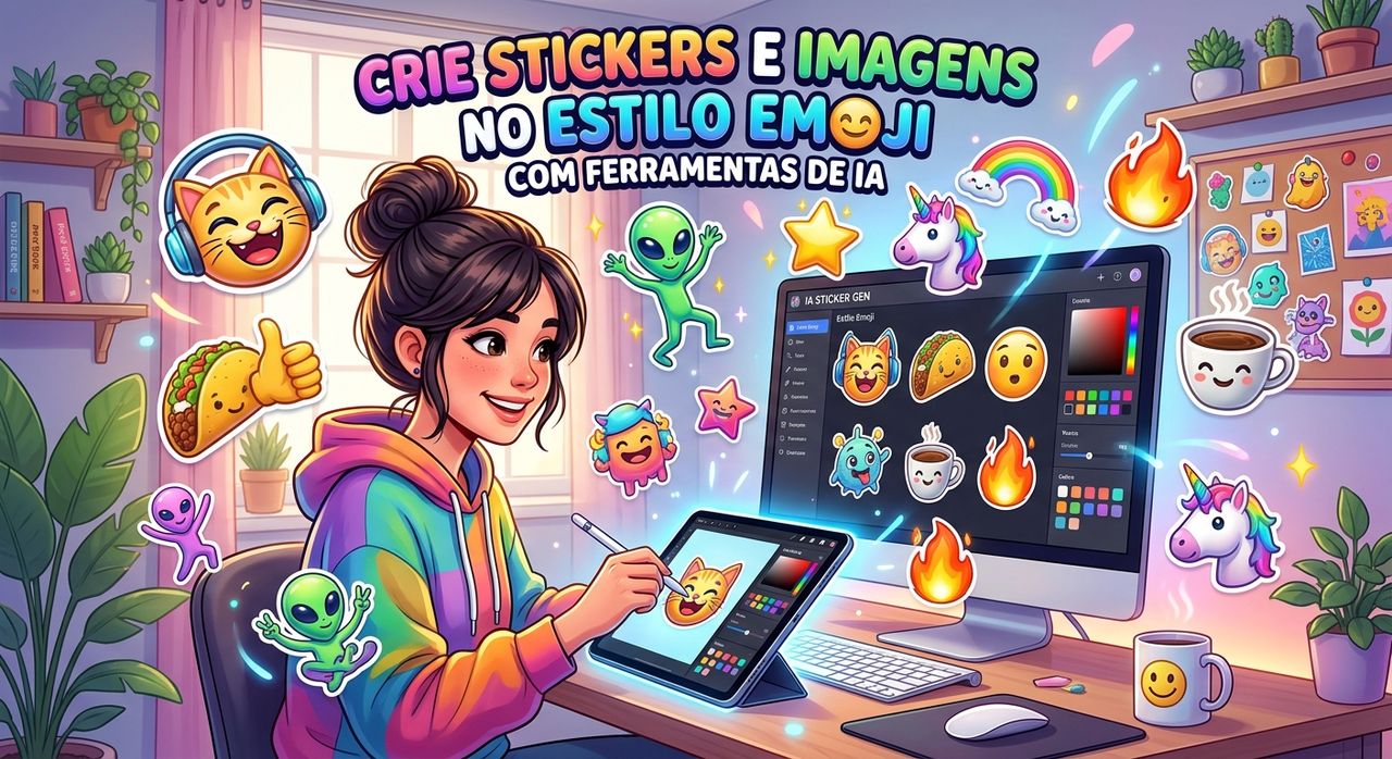 Crie Stickers E Imagens No Estilo Emoji Com Ferramentas De IA