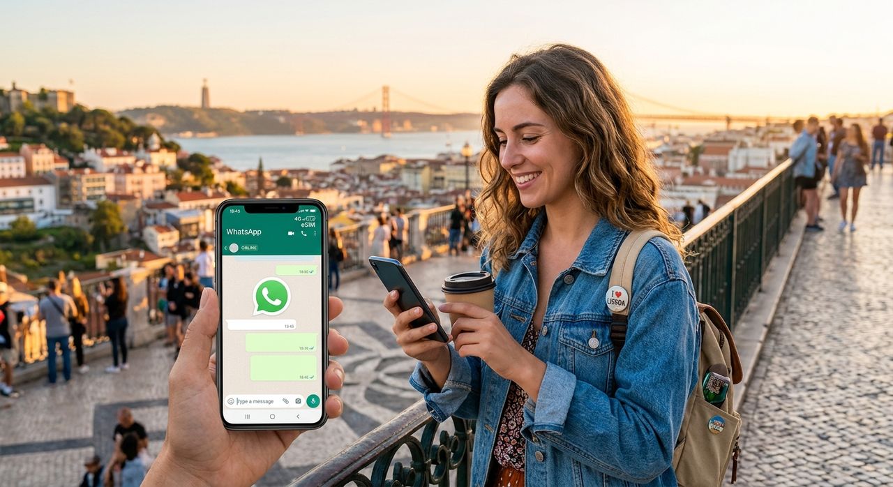 Como Manter O WhatsApp Funcionando No Exterior Com Um ESIM De Viagem
