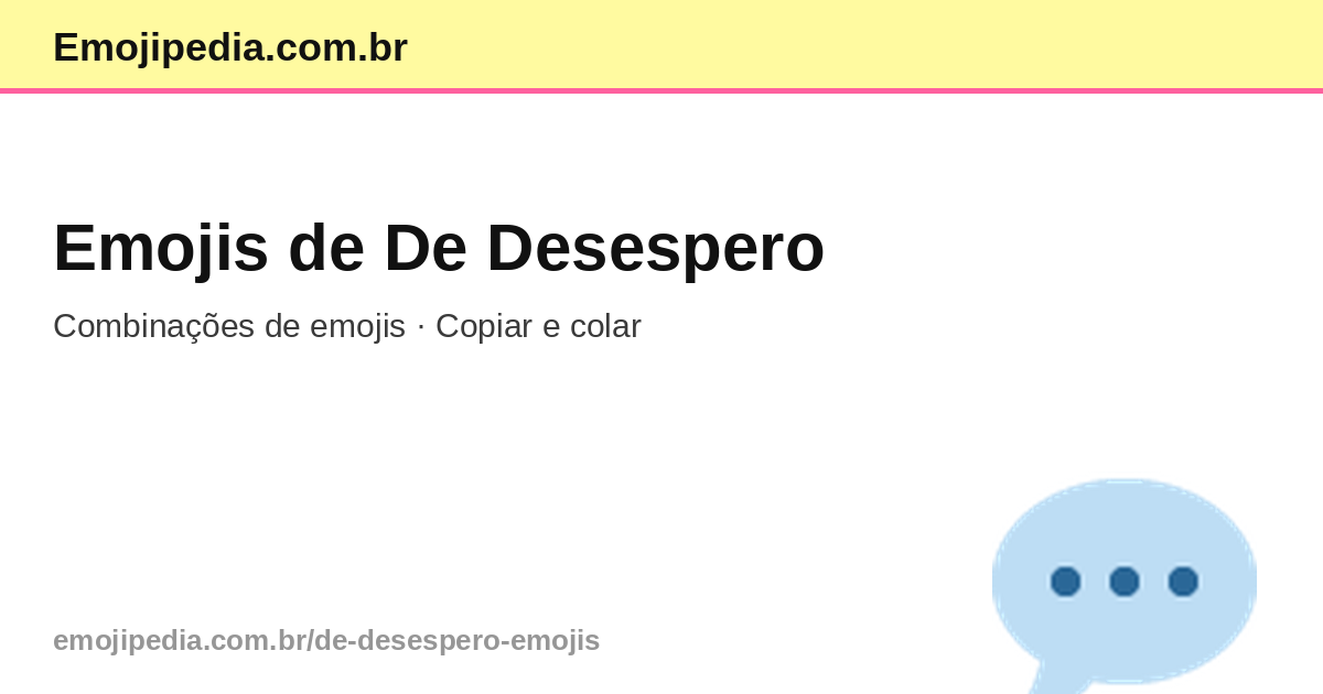De Desespero Emojis — Copiar e Colar | Emojipedia.com.br