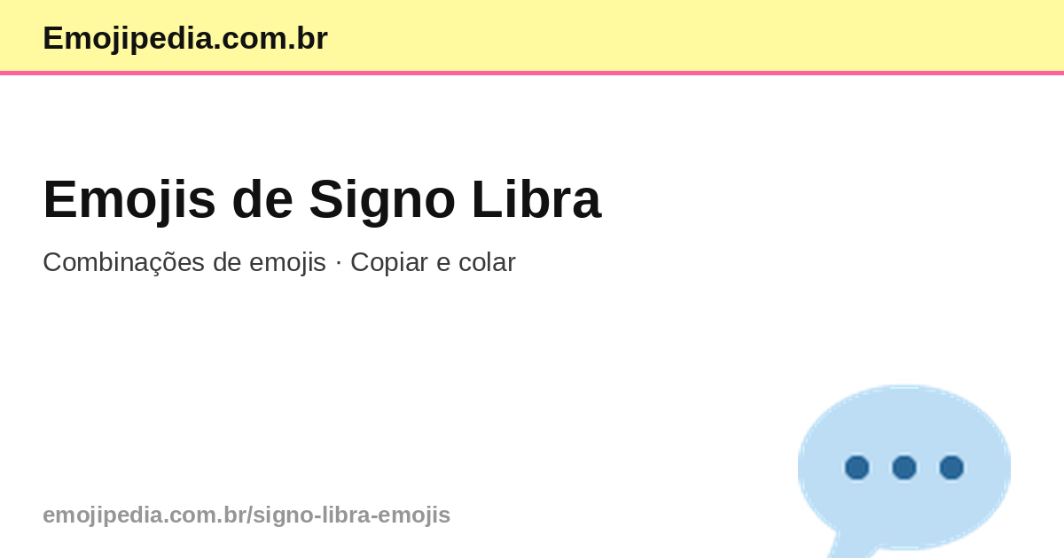 Signo Libra Emojis — Copiar e Colar | Emojipedia.com.br