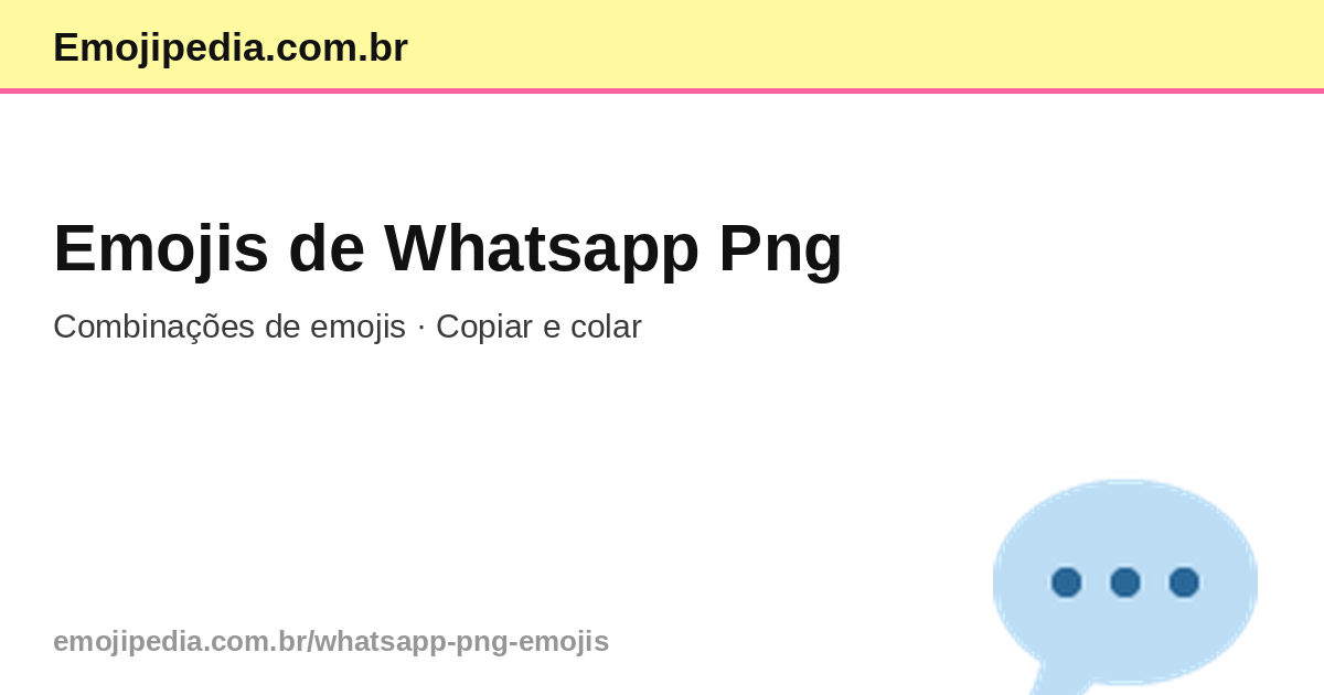 Whatsapp Png Emojis โ Copiar e Colar | Emojipedia.com.br